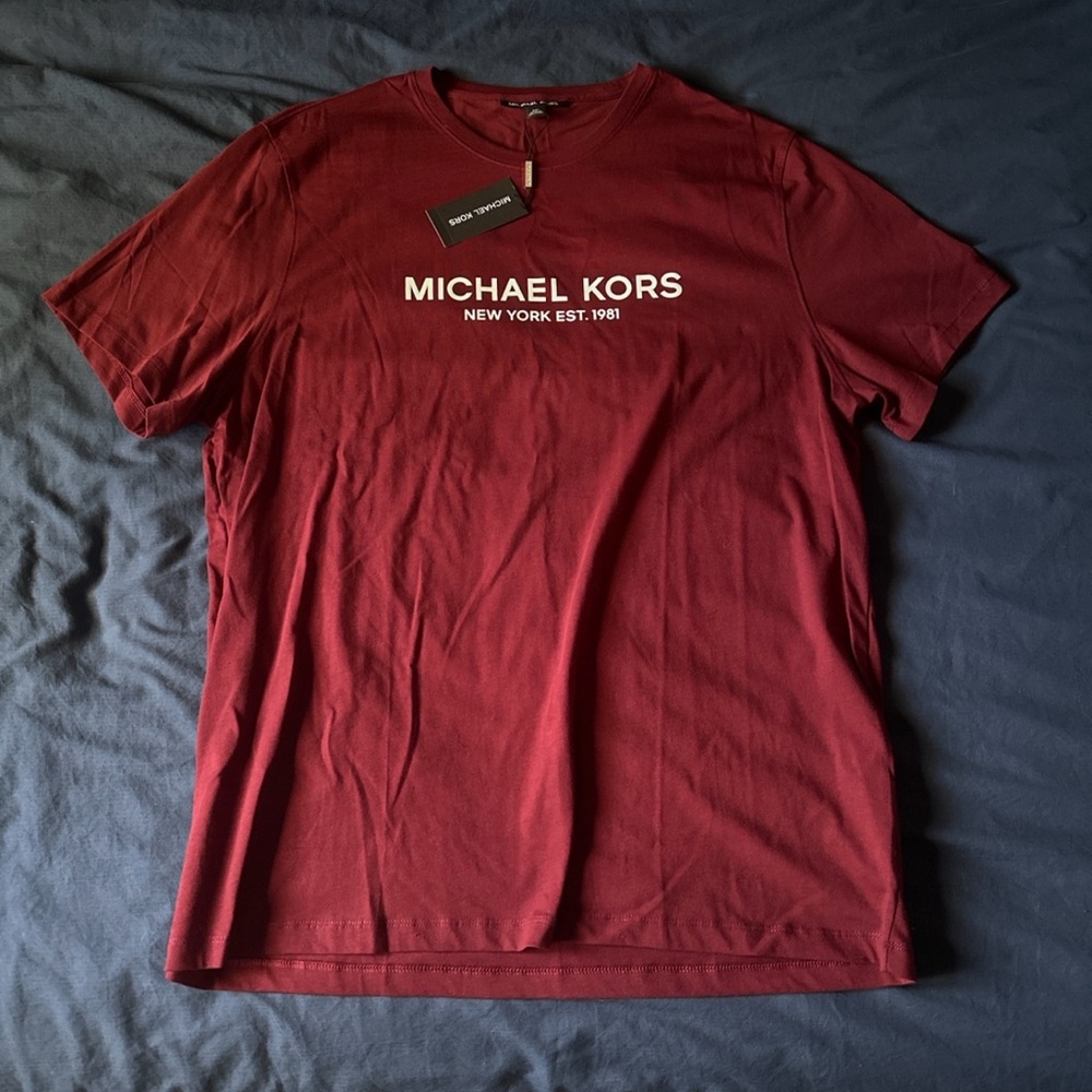 Michael Kors Unisex Dark Cherry Tee